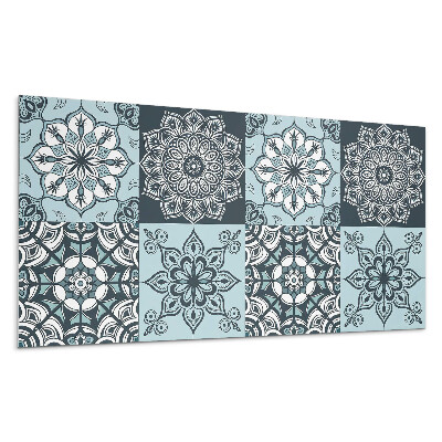 Öntapadó falburkolat Mandala minták rácsban