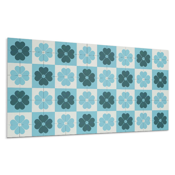 Falpanel Virágos kockás minta