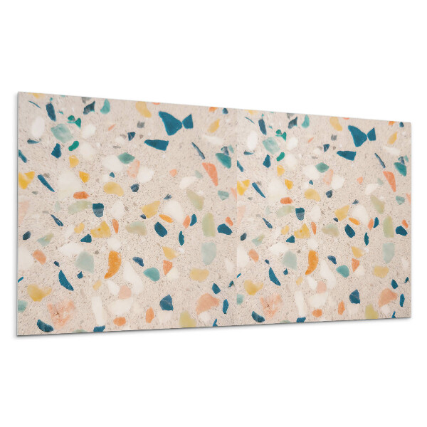 Dekorpanel falra Színes töredékekkel díszített minta