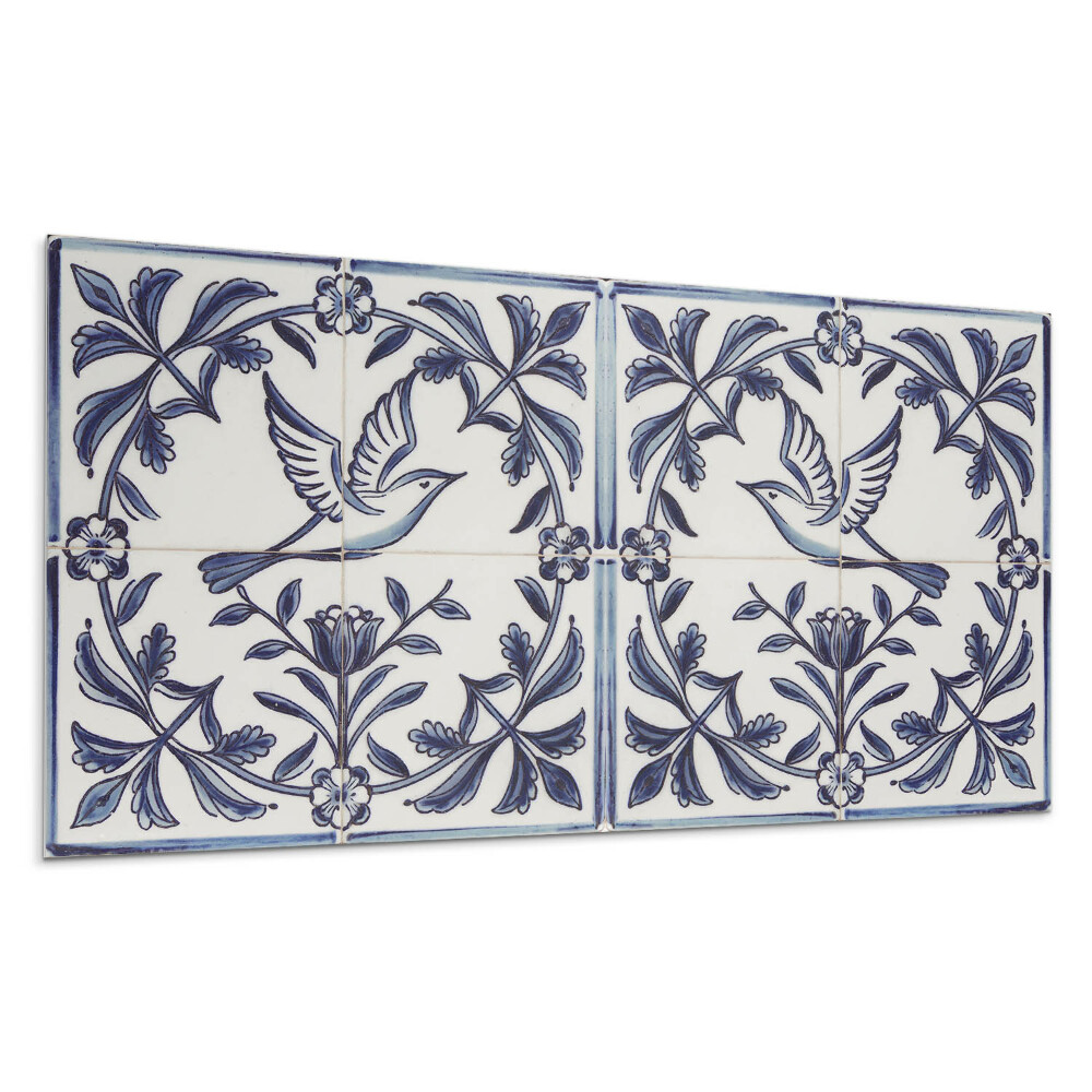 Falpanel Madár a növények között motívum