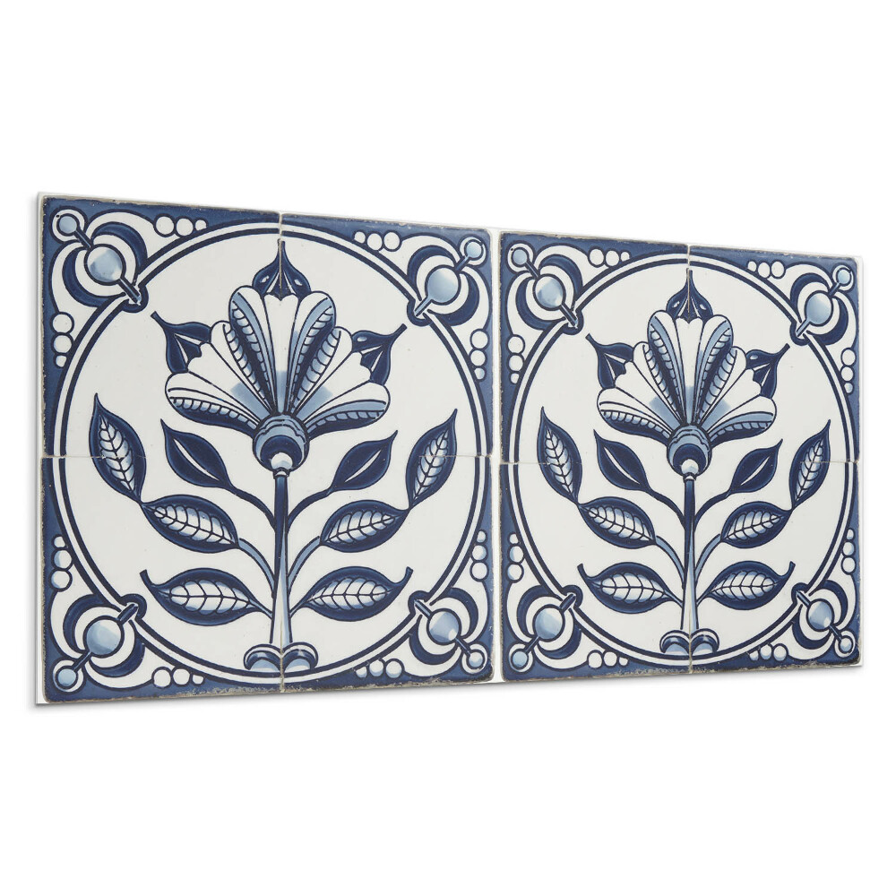 Falpanel Virágminta a csempén