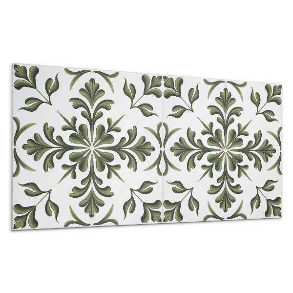 Falpanel Növényi minta a háttérben