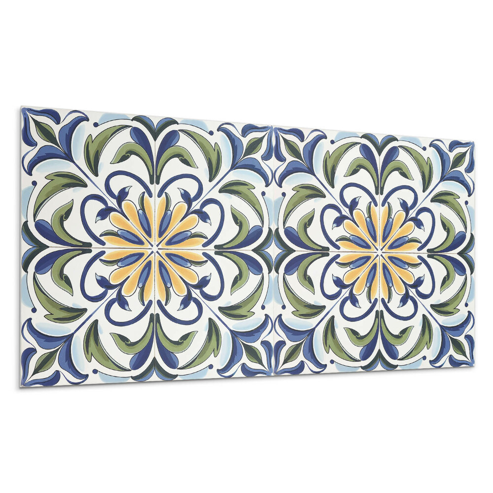 Dekorpanel falra Növényminta virágokkal