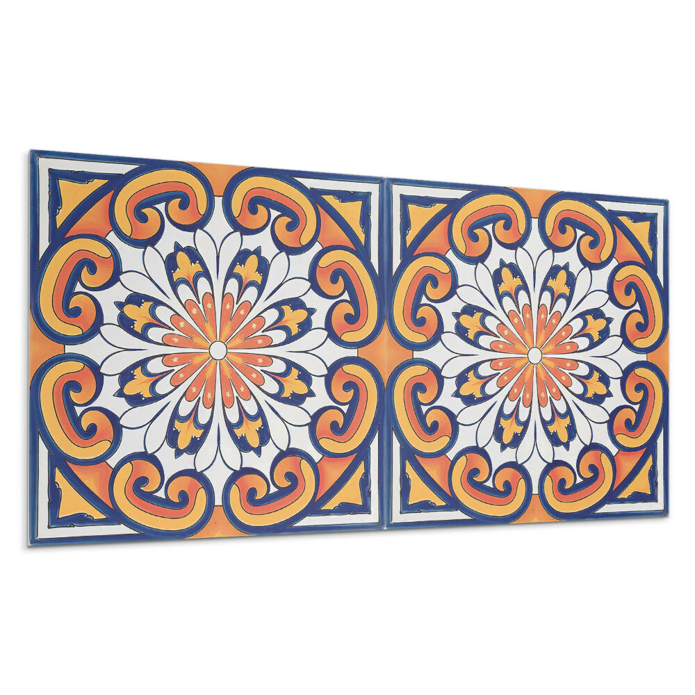 Falpanel Virágminta a háttérben