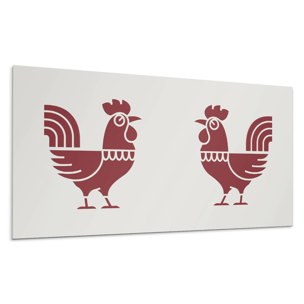 Dekorpanel falra Stilizált kakas grafikában