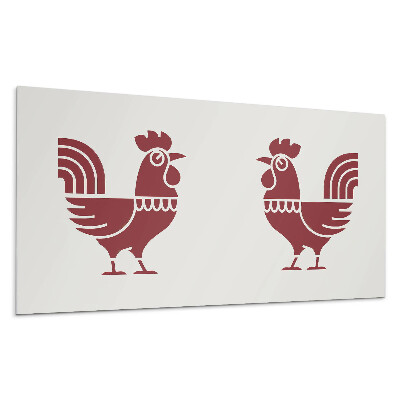 Dekorpanel falra Stilizált kakas grafikában