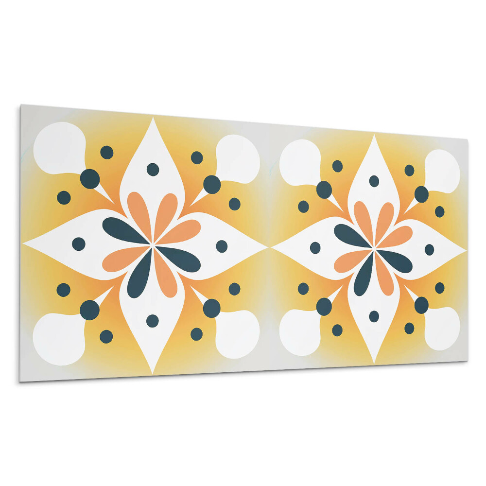 Dekorpanel falra Virágminta pöttyökkel