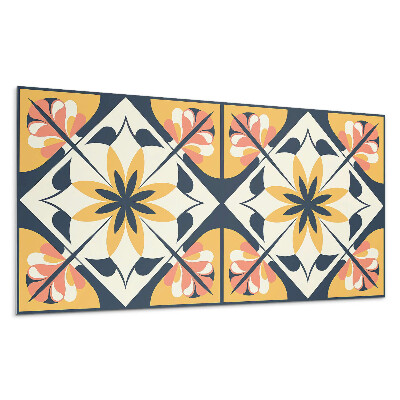 Falpanel Virágminta rombuszban