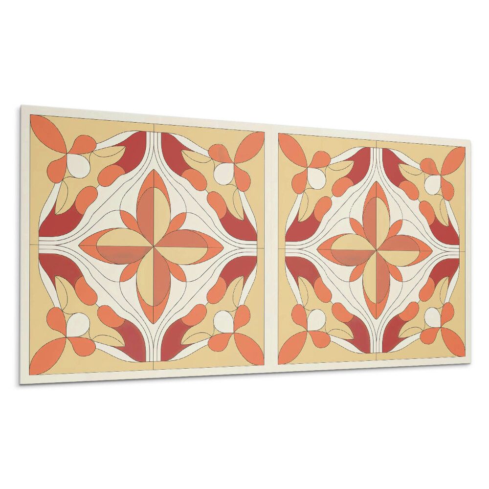 Falpanel Absztrakt virágmintás