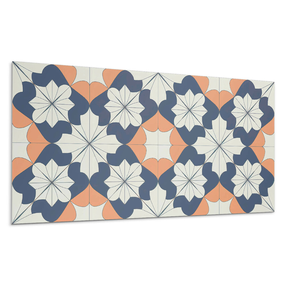 Falpanel Geometrikus virágmintás