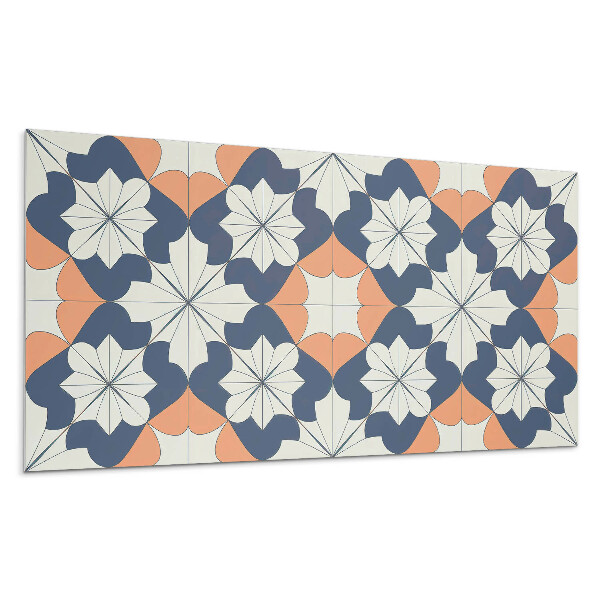 Falpanel Geometrikus virágmintás