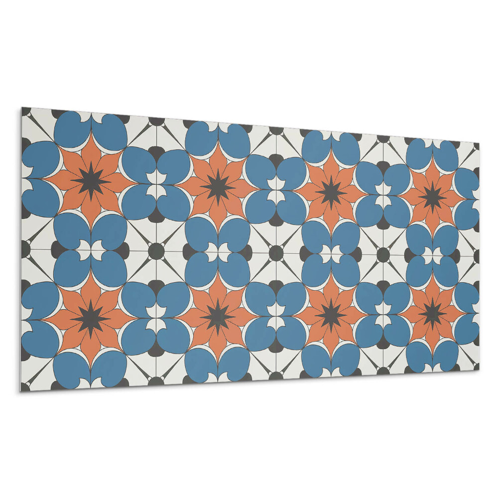 Pvc falpanel Virágminta a háttérben