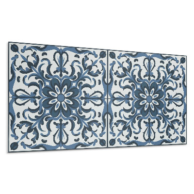 Falpanel Virágminta díszekkel