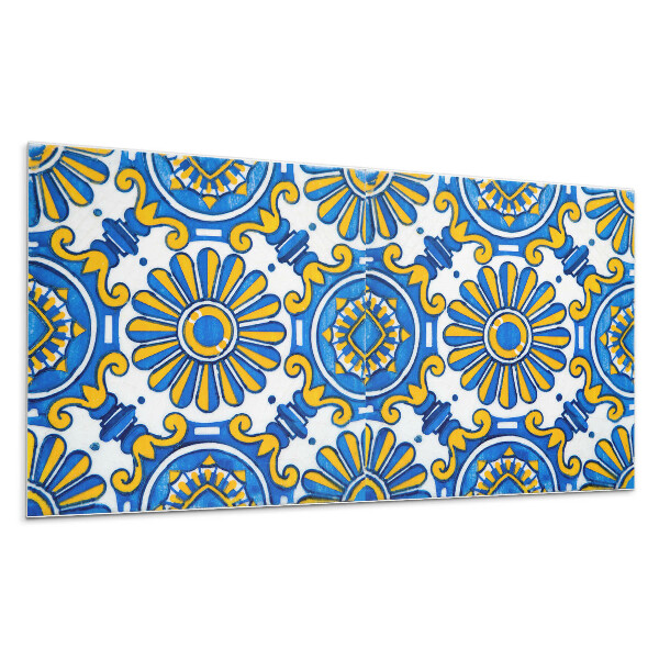 Pvc falpanel Virágmintás csempéken