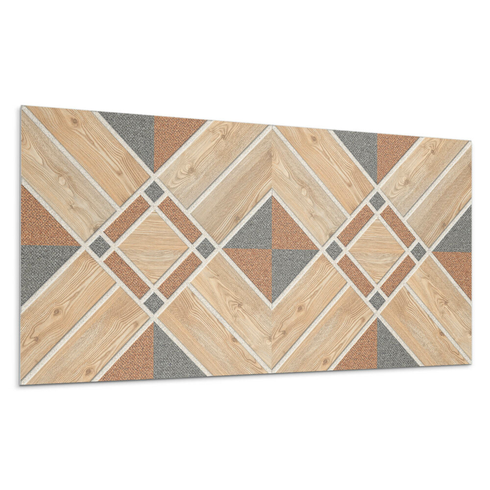 Dekorpanel falra Geometrikus minta fával