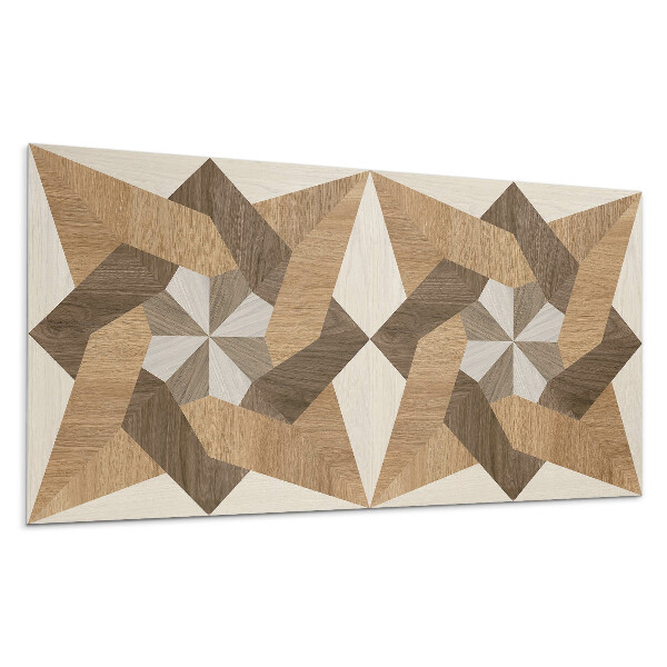 Dekorpanel falra Sokszögű fa mozaik