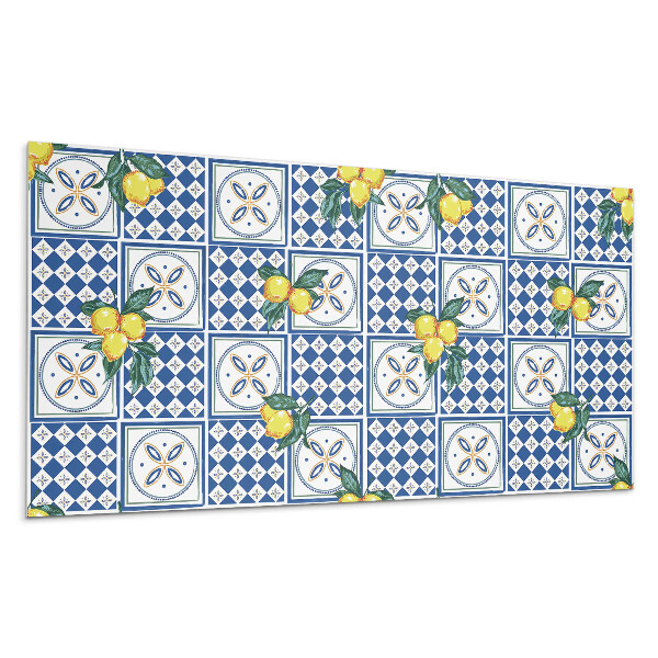 Dekorpanel falra Citrom motívum a csempéken