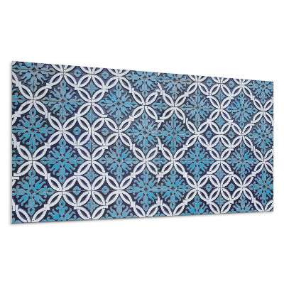 Falpanel Geometrikus minta virágmotívummal