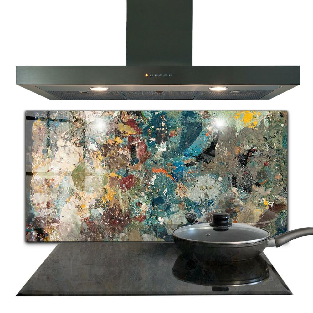 Konyhai fali panel Absztrakt festmény textúrája