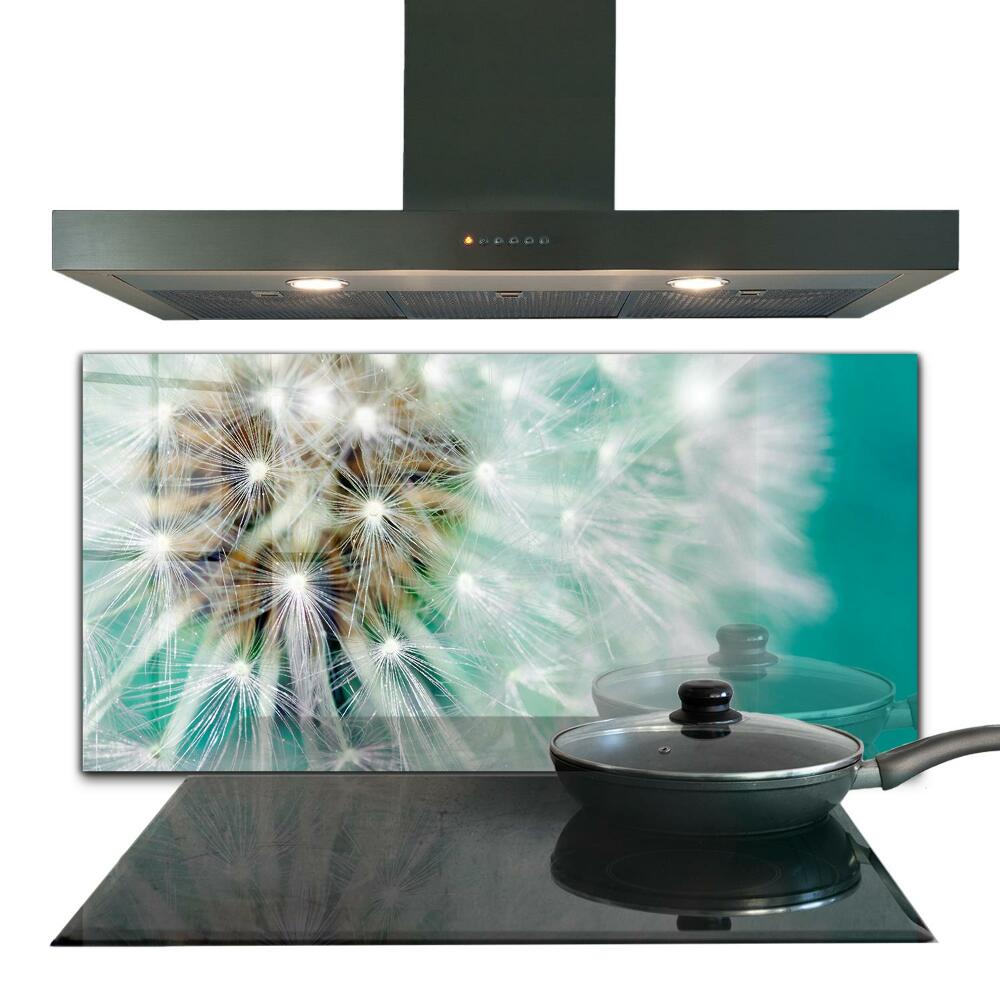 Konyhai hátfal panel Puffanó dandelion virágok