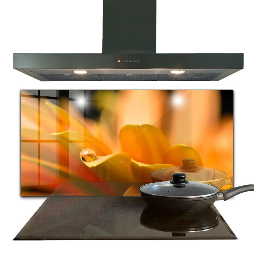 Konyhai fali panel Virágos absztrakt mintázat