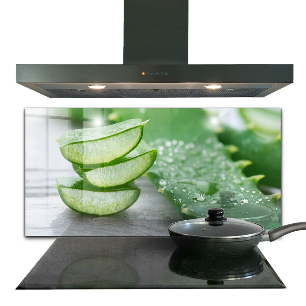 Konyhai fali panel Aloe vera levelek