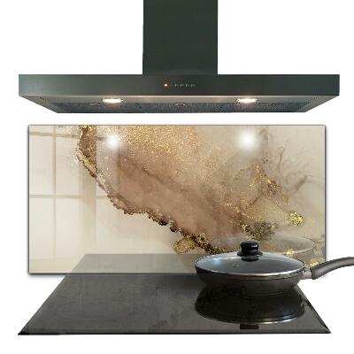 Konyhai panel Absztrakt arany mintázat