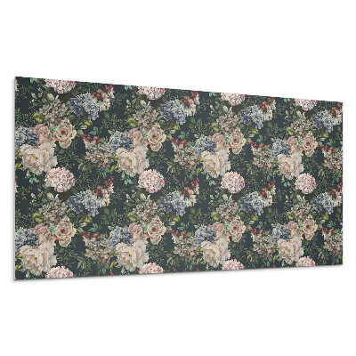 Dekorpanel falra Virágminta a háttérben