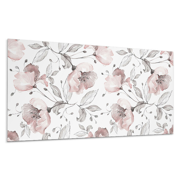 Falpanel Virágos akvarell minta