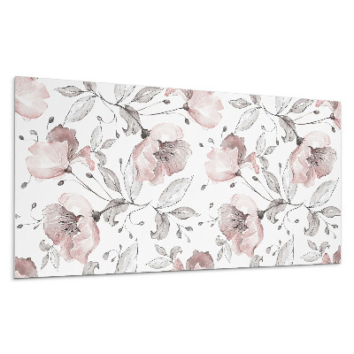 Falpanel Virágos akvarell minta