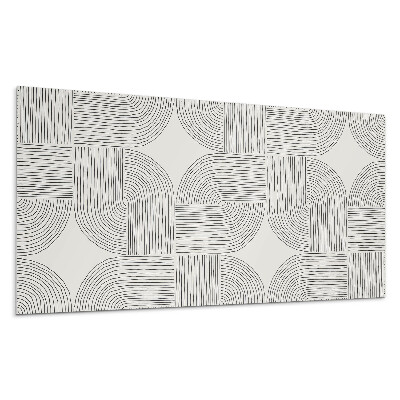Dekorpanel falra Geometriai vonalak az elrendezésben