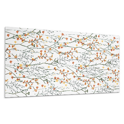 Öntapadó falburkolat Virágminta a háttérben