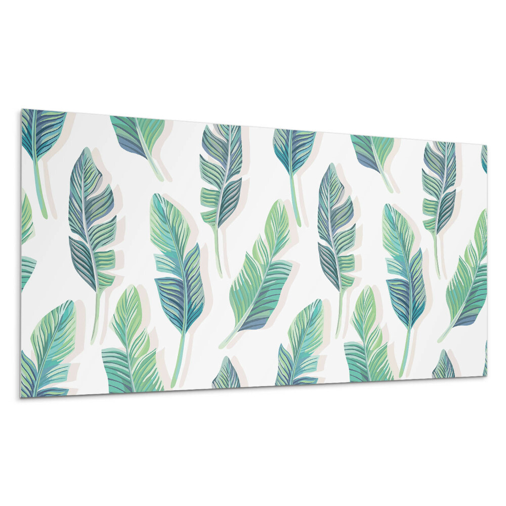 Dekorpanel falra Levélminta a háttérben