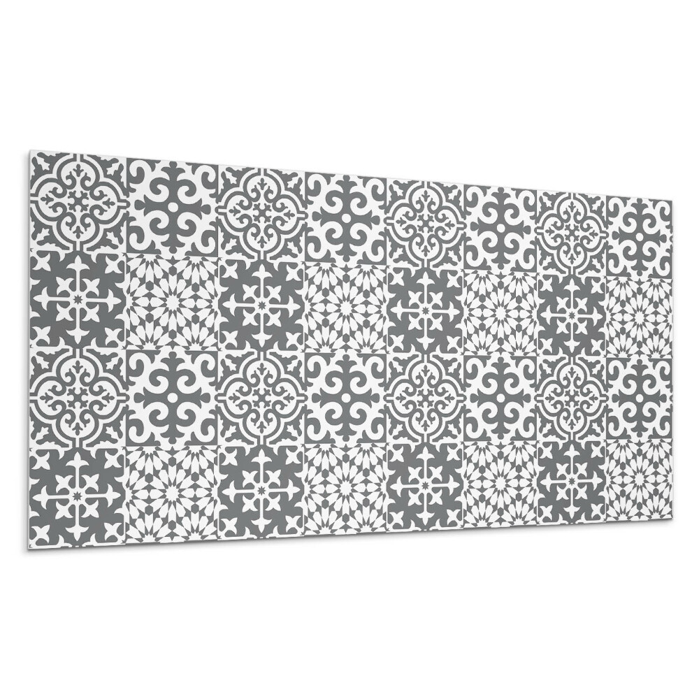 Falpanel Dekoratív minták a csempéken