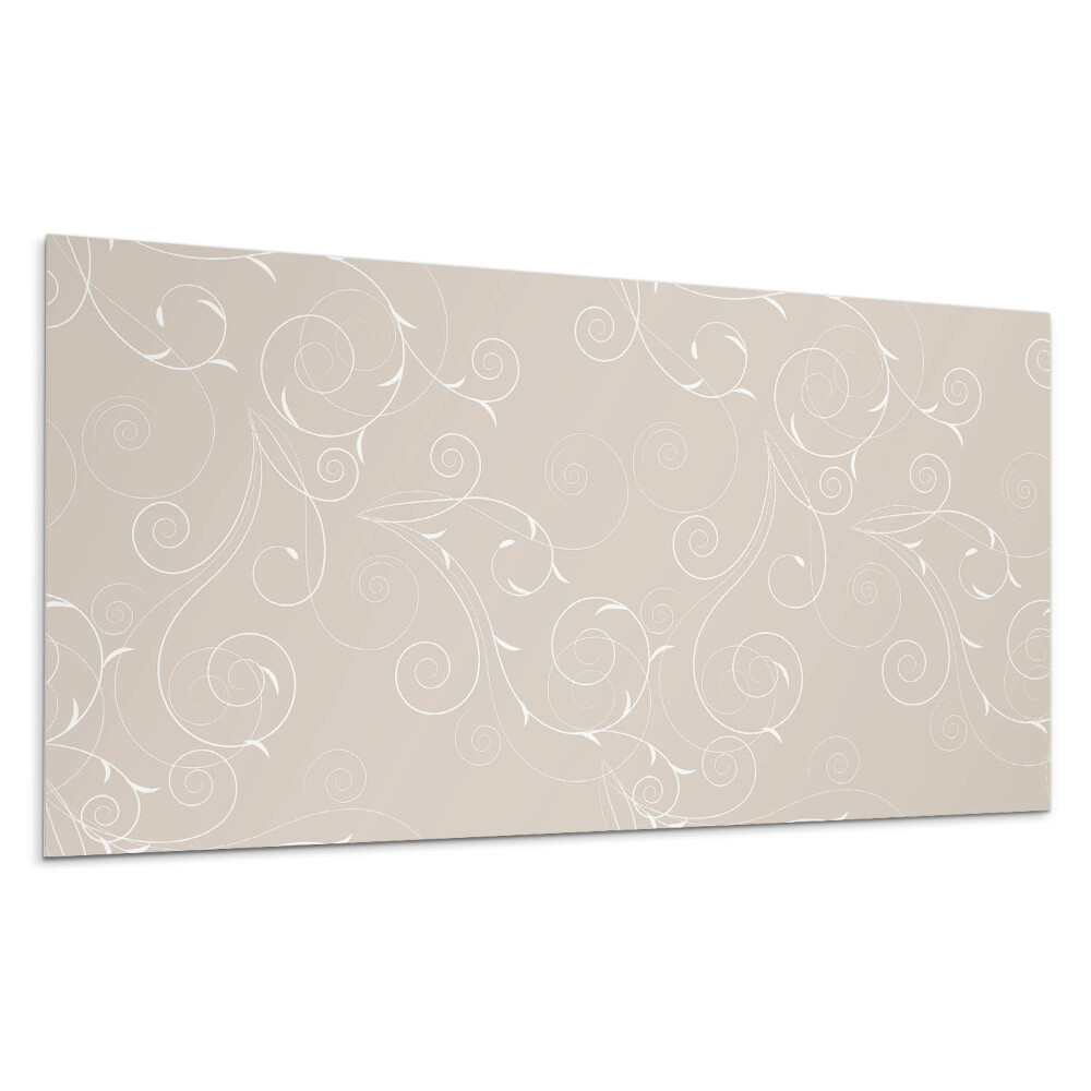 Dekorpanel falra Finom spirálok és levelek