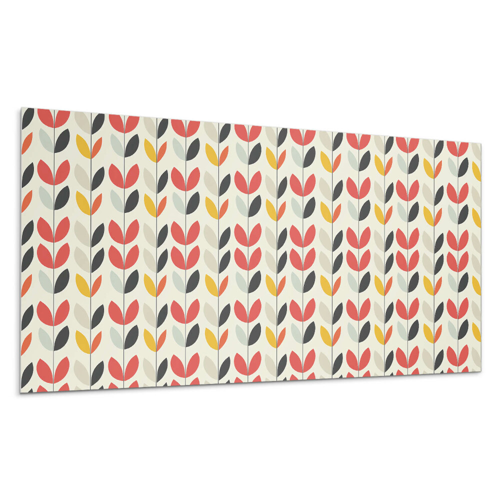 Dekorpanel falra Levélminta a háttérben