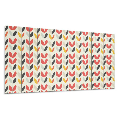 Dekorpanel falra Levélminta a háttérben