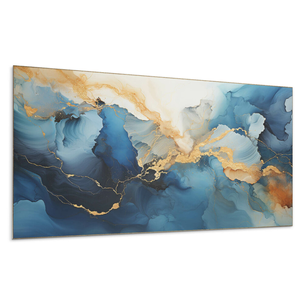 Falpanel Absztrakt minta hullámokkal