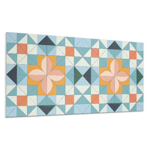 Pvc falpanel Geometrikus minta virággal