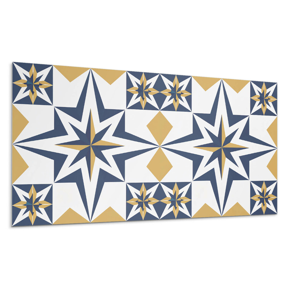 Öntapadó falburkolat Geometrikus csillagok négyzetekben