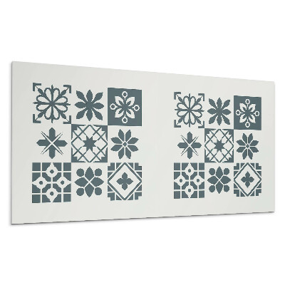 Dekorpanel falra Geometriai minták az elrendezésben