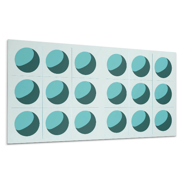 Falpanel Geometriai golyók egy rácsban