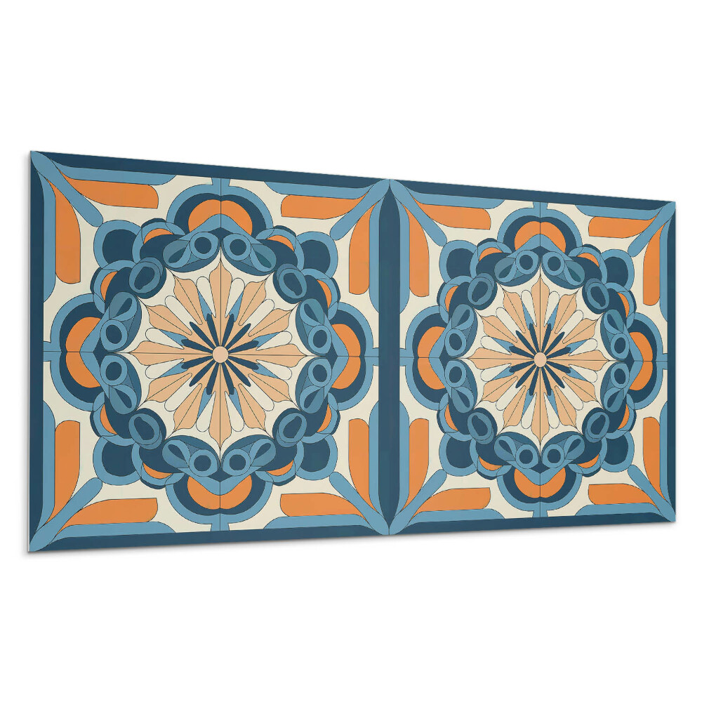 Dekorpanel falra Mandala minta virágmotívummal