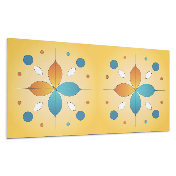 Pvc falburkolat Geometrikus virágmintás