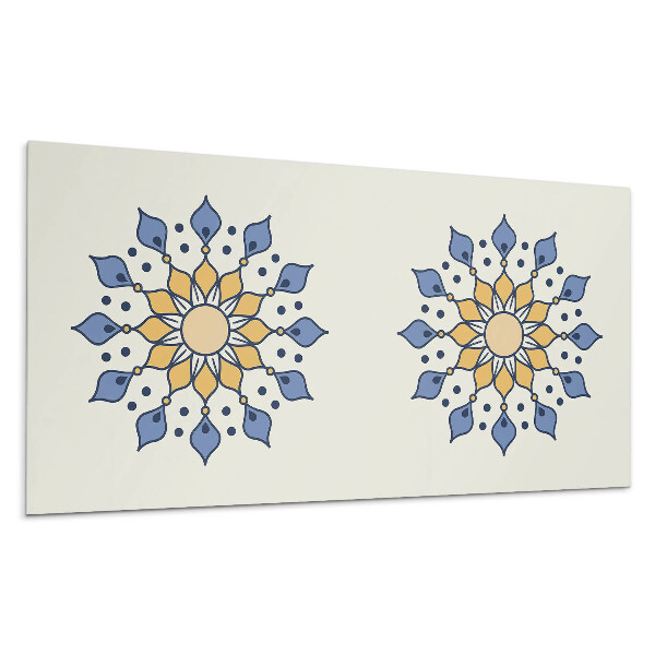 Falpanel Mandala virágmintákkal