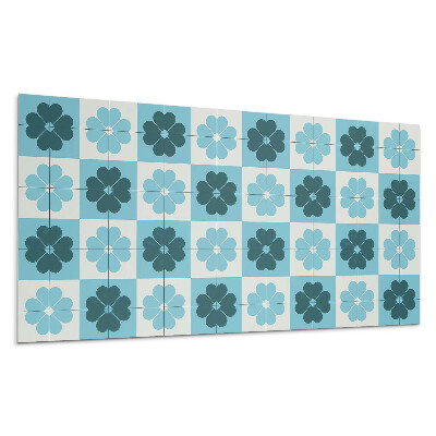 Pvc falburkolat Virágos kockás minta