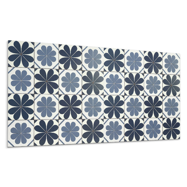 Pvc falpanel Virágmintás csempéken