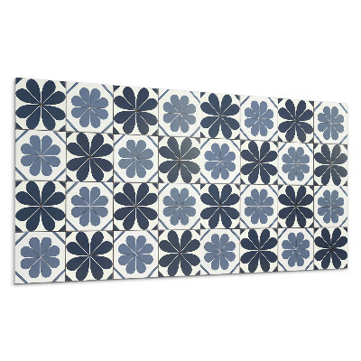 Pvc falpanel Virágmintás csempéken