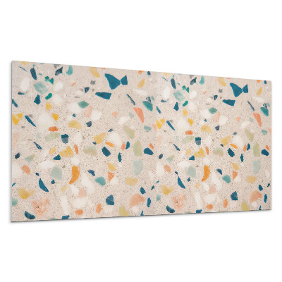 Dekorpanel falra Színes töredékekkel díszített minta