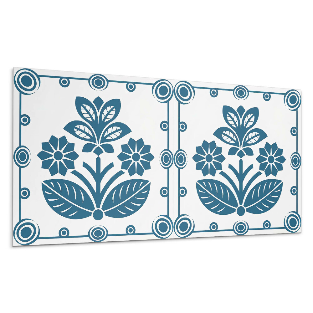 Falpanel Virágos dekoratív minta